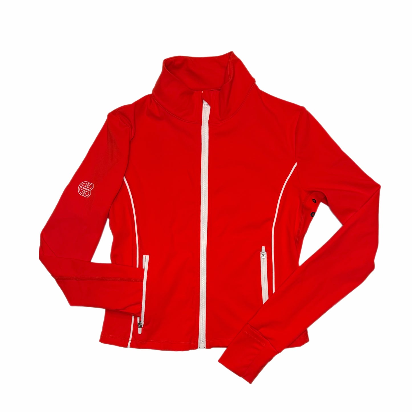 Women's Cropped Zip Up Jacket - Long Sleeve